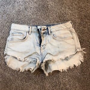 Light Wash Jean Shorts